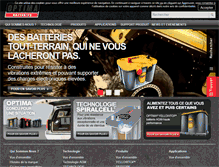 Tablet Screenshot of optimabatteries.fr
